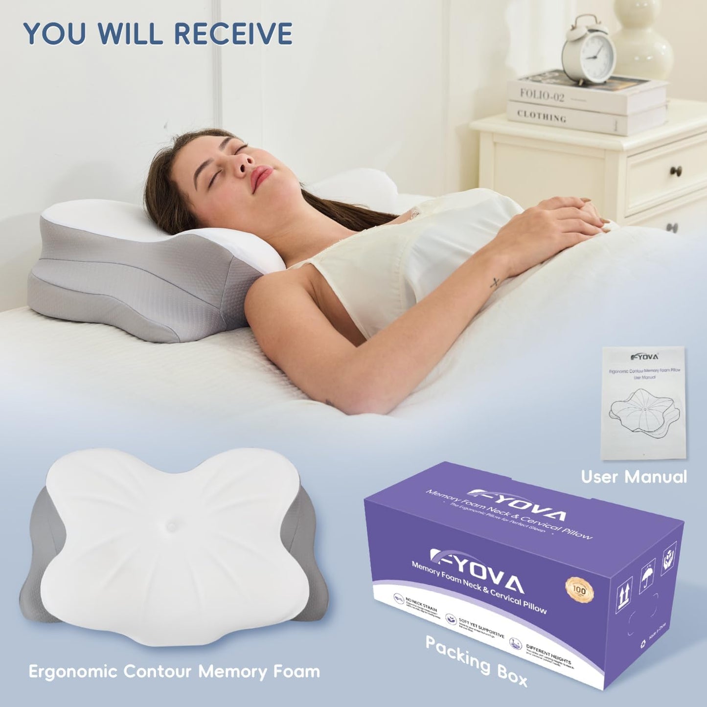SpineAlign™ Orthopedic Neck Pillow