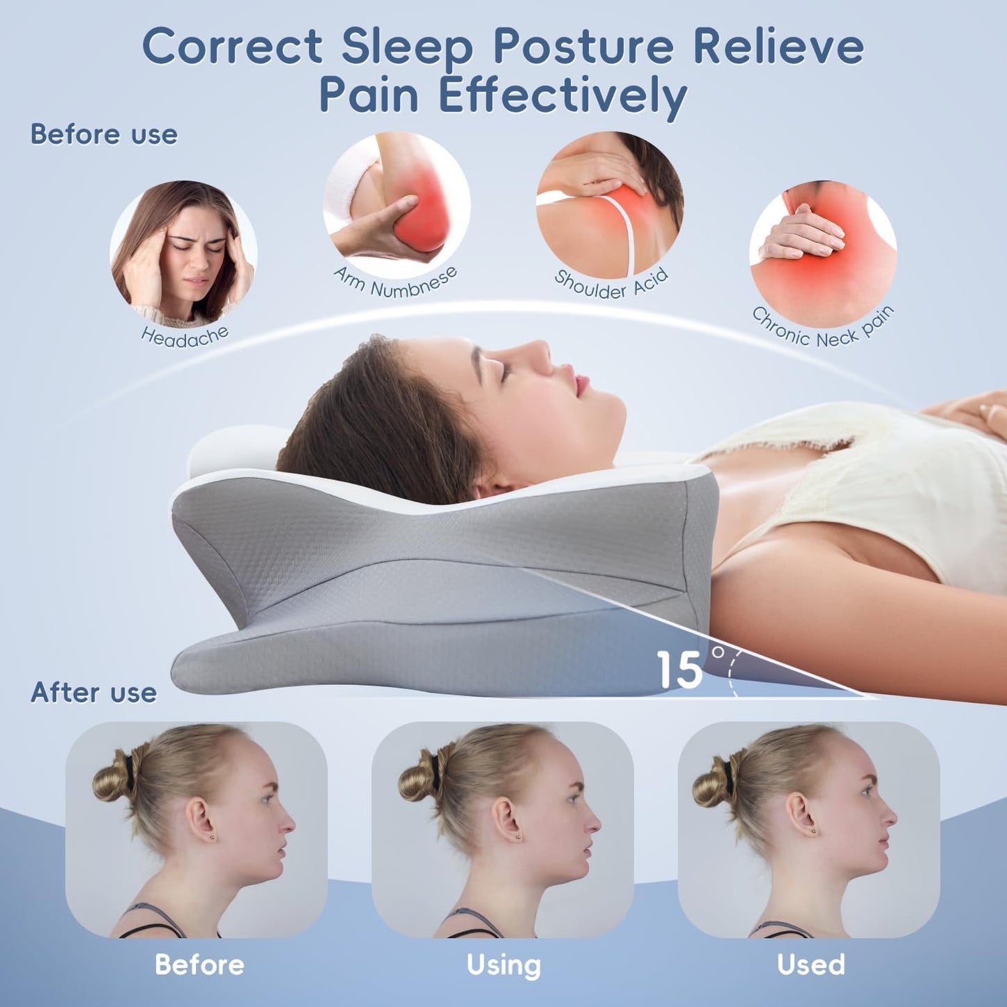 SpineAlign™ Cervical Support Pillow