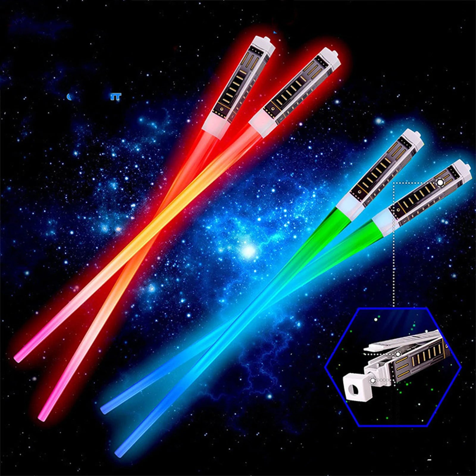 Illuminate Your Dining Experience with LED Glowing Chopsticks - Perfect for Parties, Weddings, and Raves!