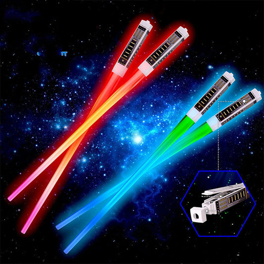 Illuminate Your Dining Experience with LED Glowing Chopsticks - Perfect for Parties, Weddings, and Raves!